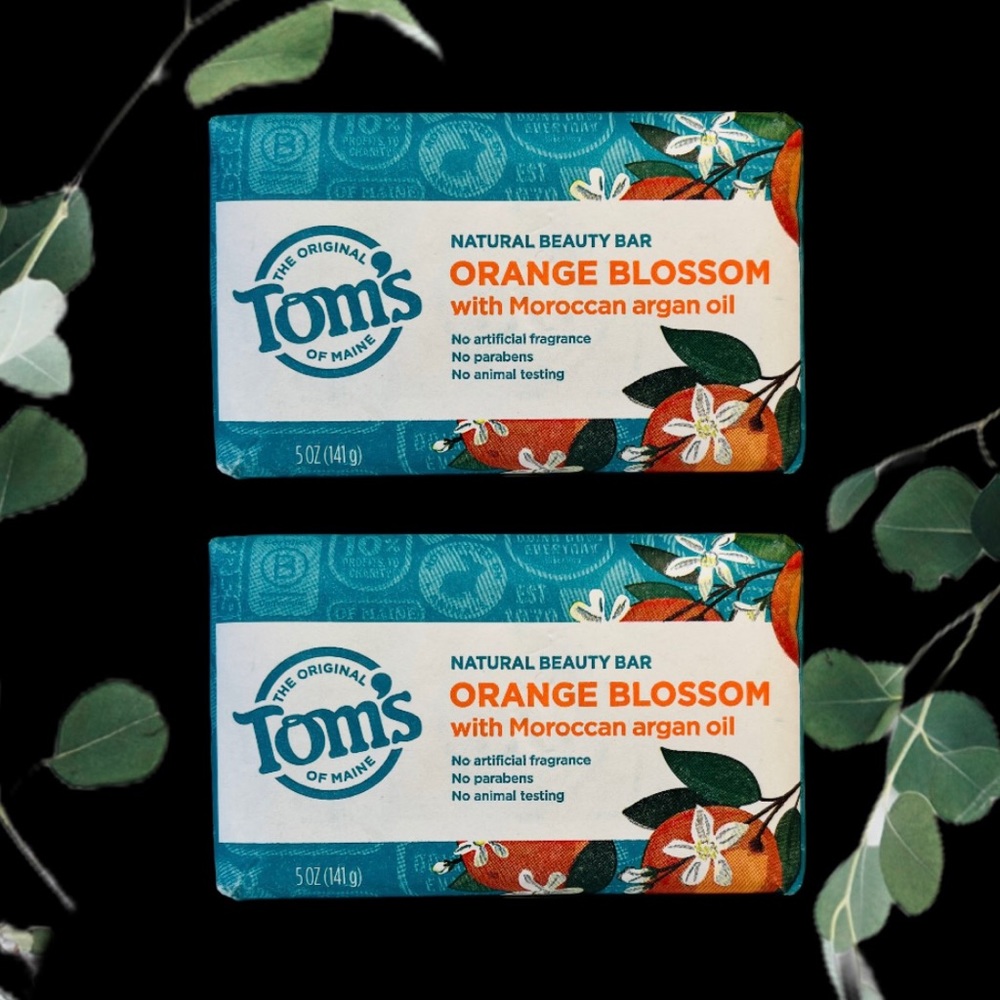 Orange Blossom Natural Beauty Bar Tom's Of Maine Bar Soap 5 Oz Each - Picture 3 of 9